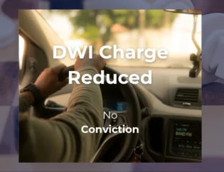 DWI Charge Reduced No conviction