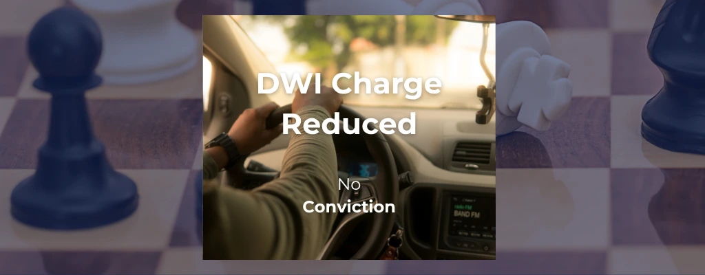 DWI Charge Reduced No conviction