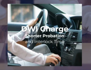 Probation and shorter interlock time for DWI case
