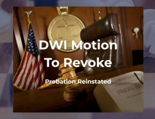 DWI Motion to revoke - probation reinstated